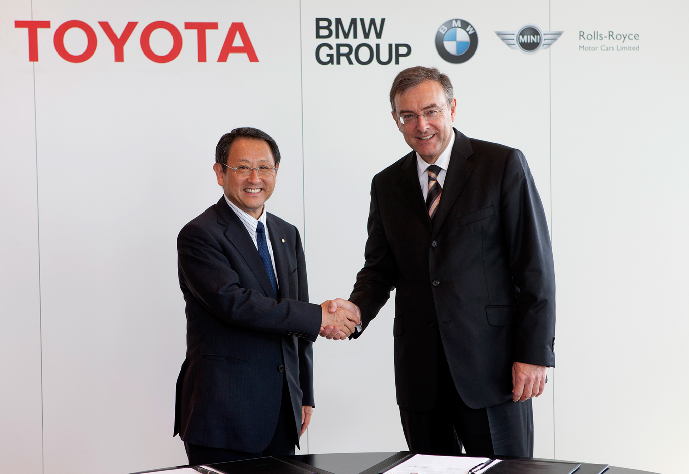 Akio Toyoda and Norbert Reithofer