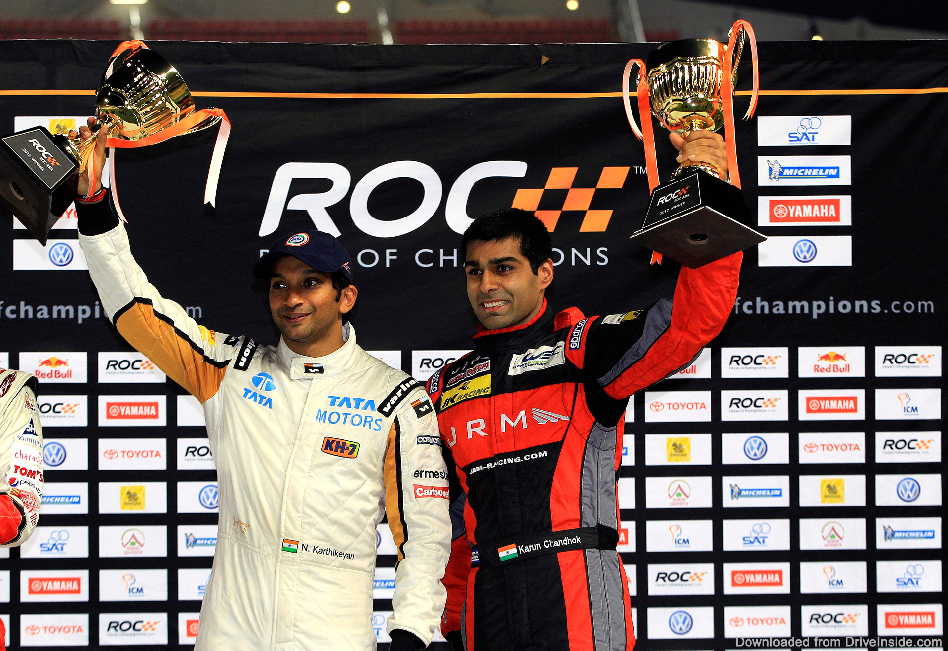 ROC Asia winners Narain Karthikeyan and Karun Chan