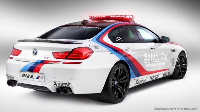 BMW M6 Gran Coupe MotoGP Rear View