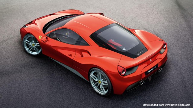 Ferrari 488 GTB rear wallpaper
