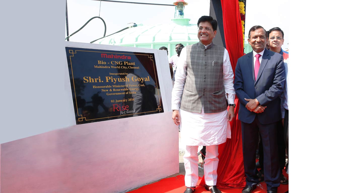 Mahindra Bio-CNG plant in Chennai