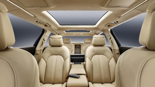 Audi A8 L extended passenger seats