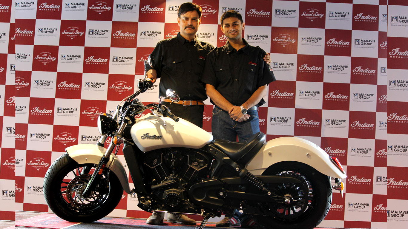 Indian Motorcycle unveils the all-new 2016 Indian Scout Sixty in Hyderabad