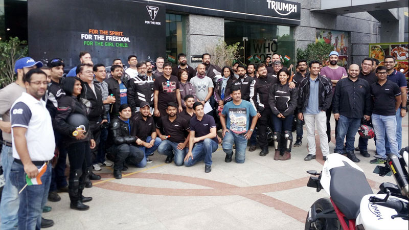 Triumph Motorcycles India celebrated 70th Independence Day with ‘Ride for Freedom’