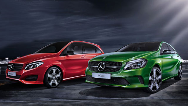 Mercedes A-Class and B-Class Night Edition