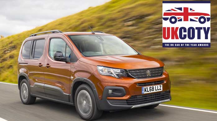 All-new Peugeot Rifter named best MPV at UK Car of the Year Awards